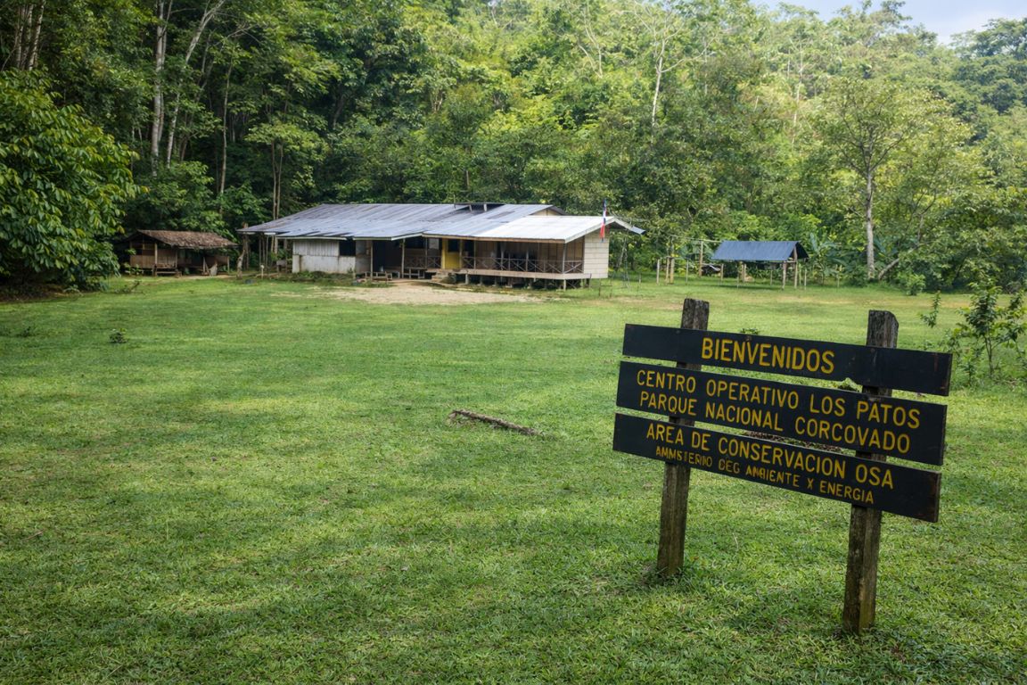 Los Patos station in Corcovado National Park with jungle clearing and ranger facilities, photographed during our Corcovado National Park Tours experience